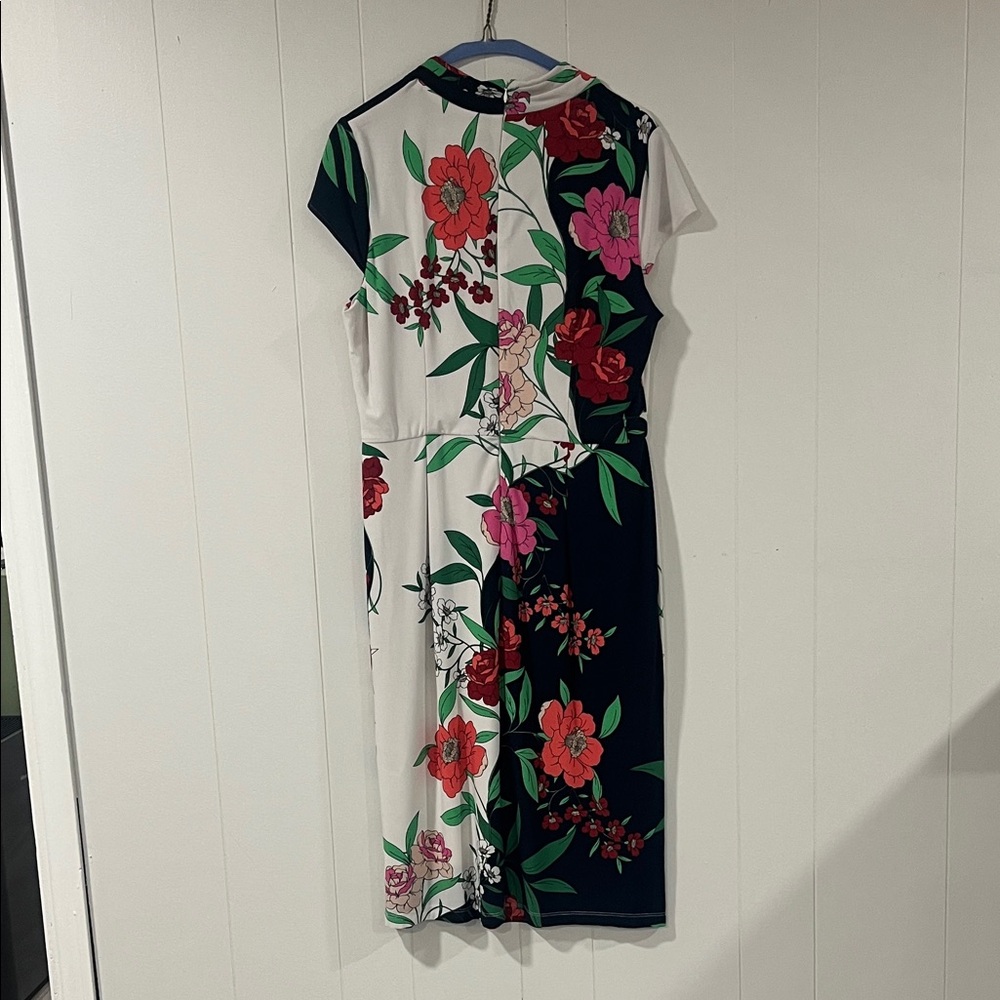 London Times Multicolor Floral Midi Dress - Picture 3 of 7
